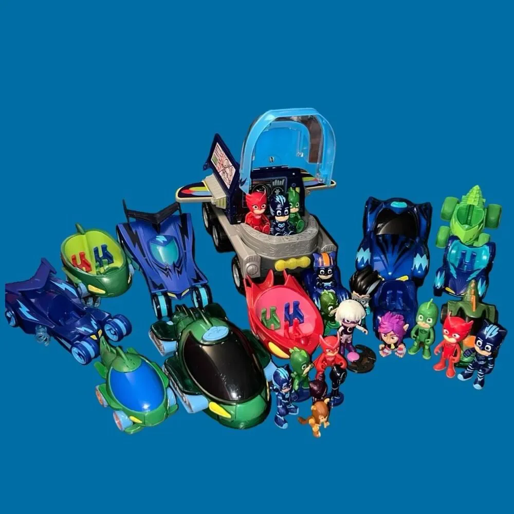 PJ Mask Lot Power Hero Cat Robo Catboy & Gekko Light Sound Cars & Villians #1